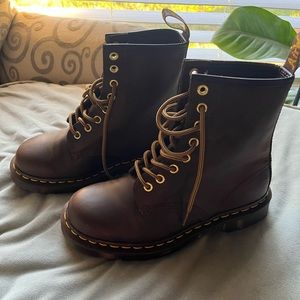 Doc Martens - Crazy Horse Aztec lace up boots (NEVER WORN)